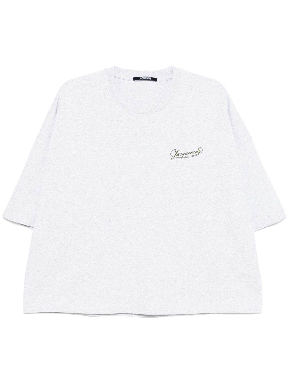 Jacquemus logo-embroidered t-shirt White Maison-Kitsune Men T-Shirts