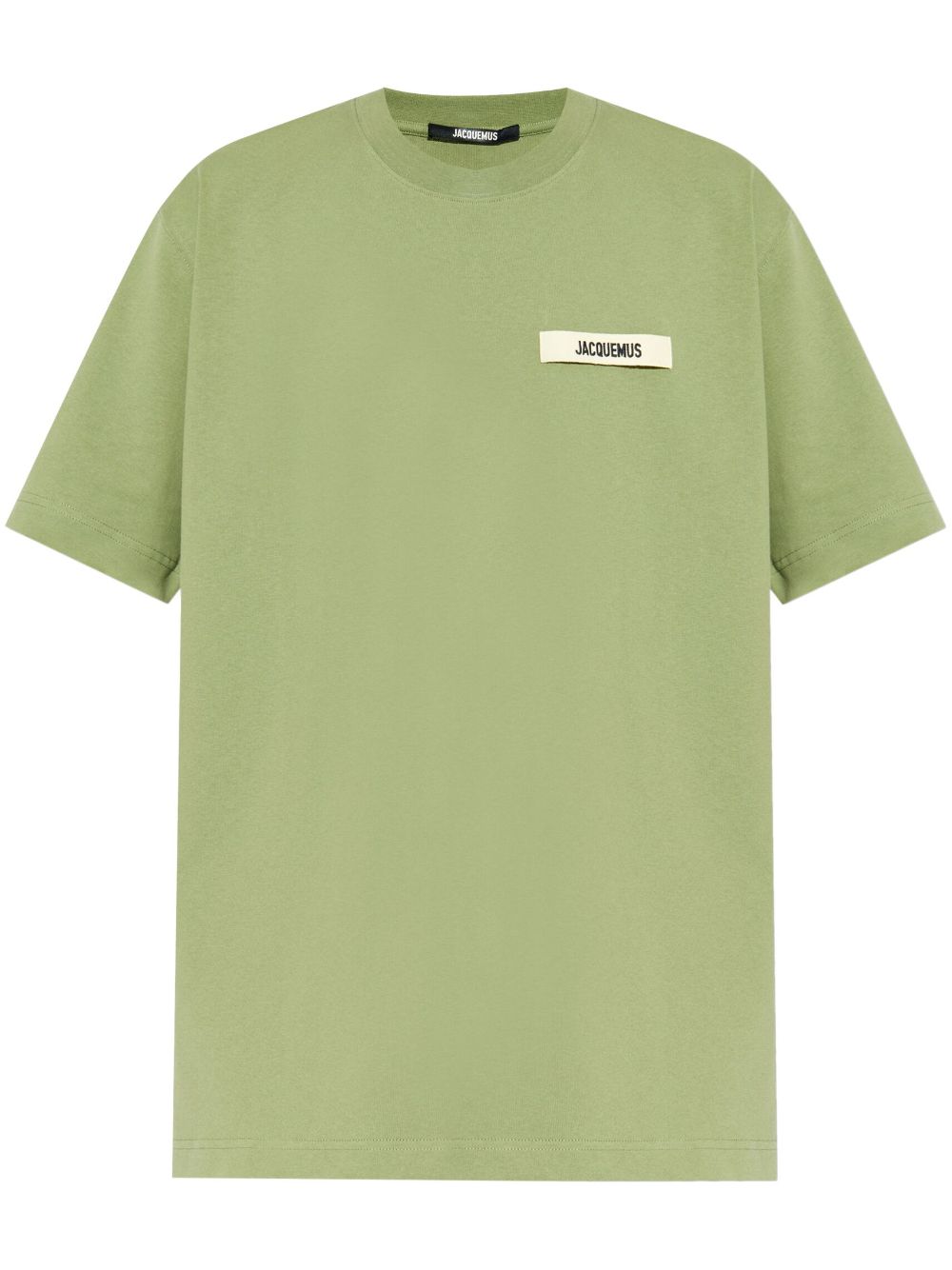 Maison-Kitsune T-Shirts Men Jacquemus Le T-shirt Gros Grain Green