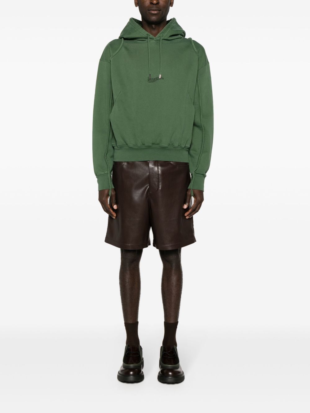 Maison-Kitsune Jacquemus Le Sweatshirt Camargue Cotton Top Green Men Hoodies