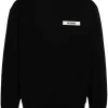 Jacquemus Le Sweatshirt Gros Grain Top Black Maison-Kitsune Men Sweatshirts