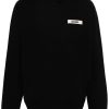 Men Hoodies Maison-Kitsune Jacquemus Le Hoodie Gros Grain Top Black