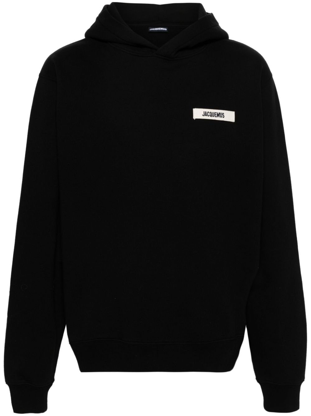 Men Hoodies Maison-Kitsune Jacquemus Le Hoodie Gros Grain Top Black