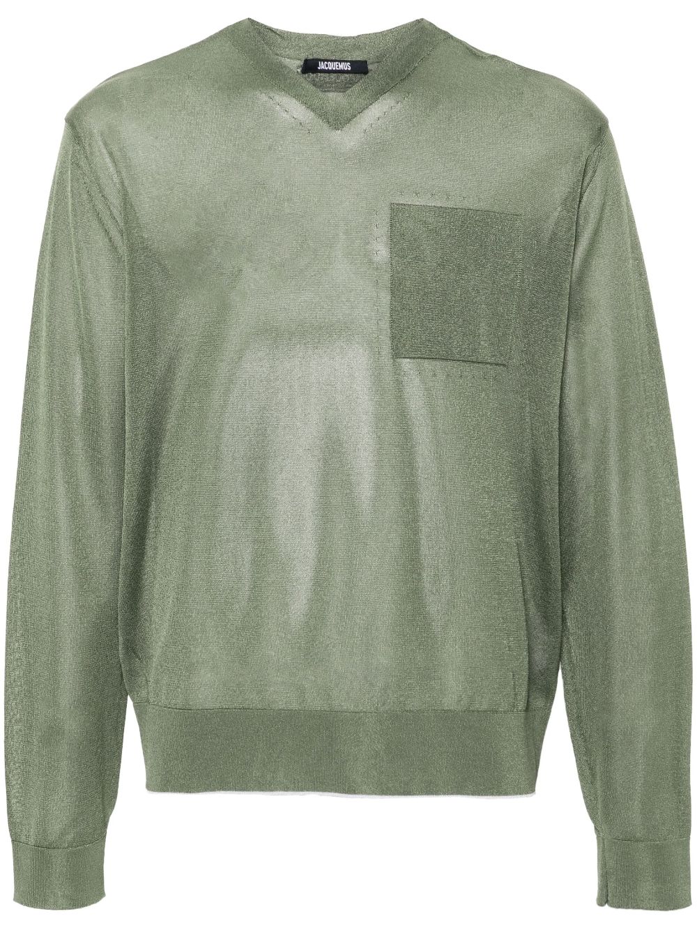 Men Knitted Sweaters Maison-Kitsune Jacquemus La Maille Paseo Knitted Jumper Green