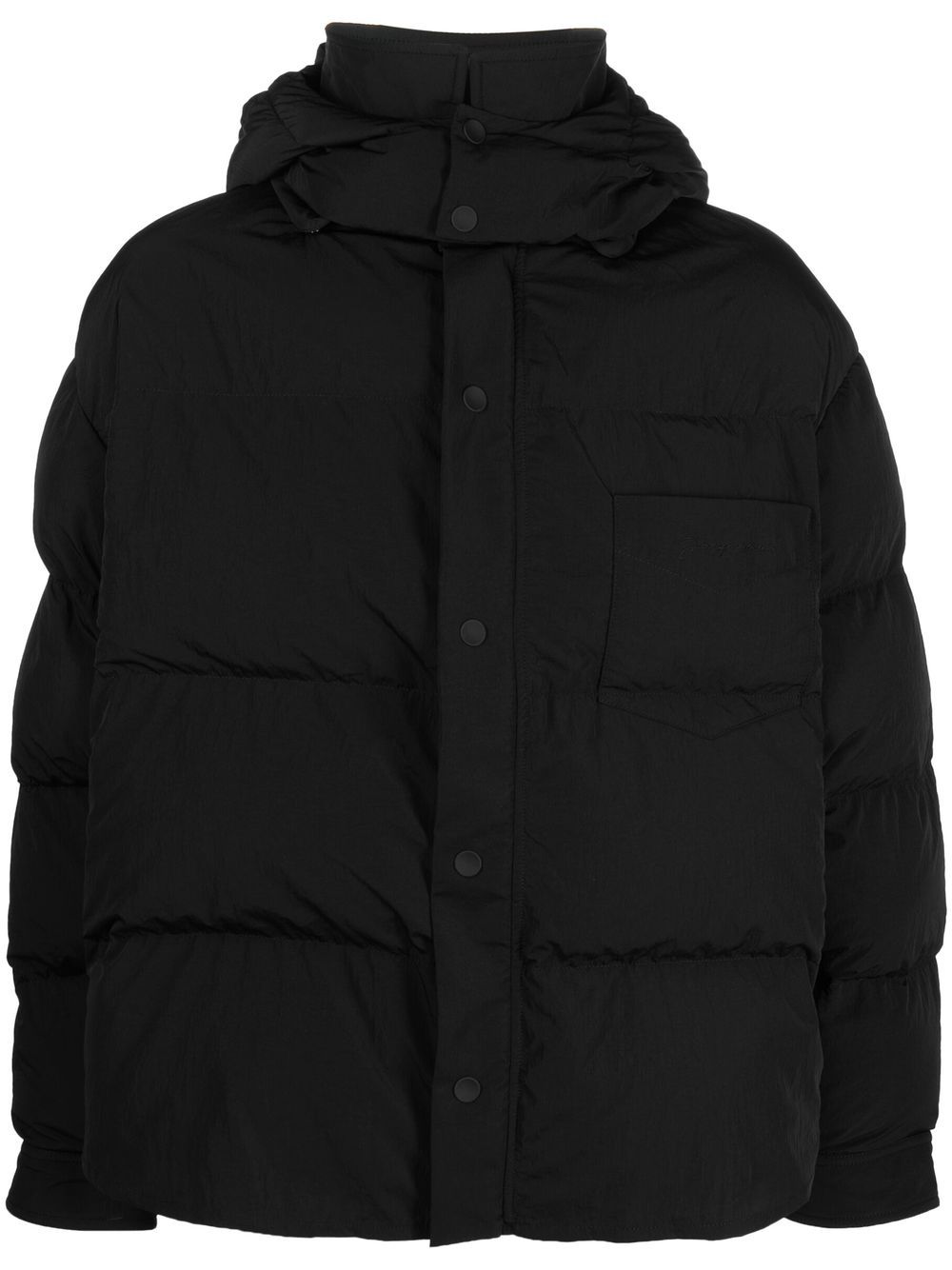 Maison-Kitsune Down Jackets Men Jacquemus Hooded Padded Jacket Black