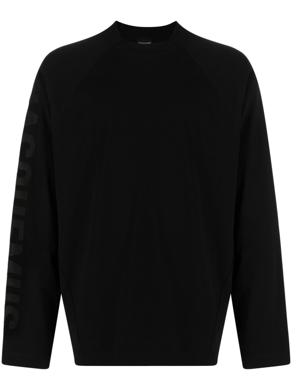 Jacquemus logo-print long-sleeve T-shirt Black Men T-Shirts Maison-Kitsune