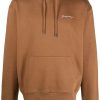 Jacquemus Le Sweatshirt Brodé Hoodie Brown Men Hoodies Maison-Kitsune
