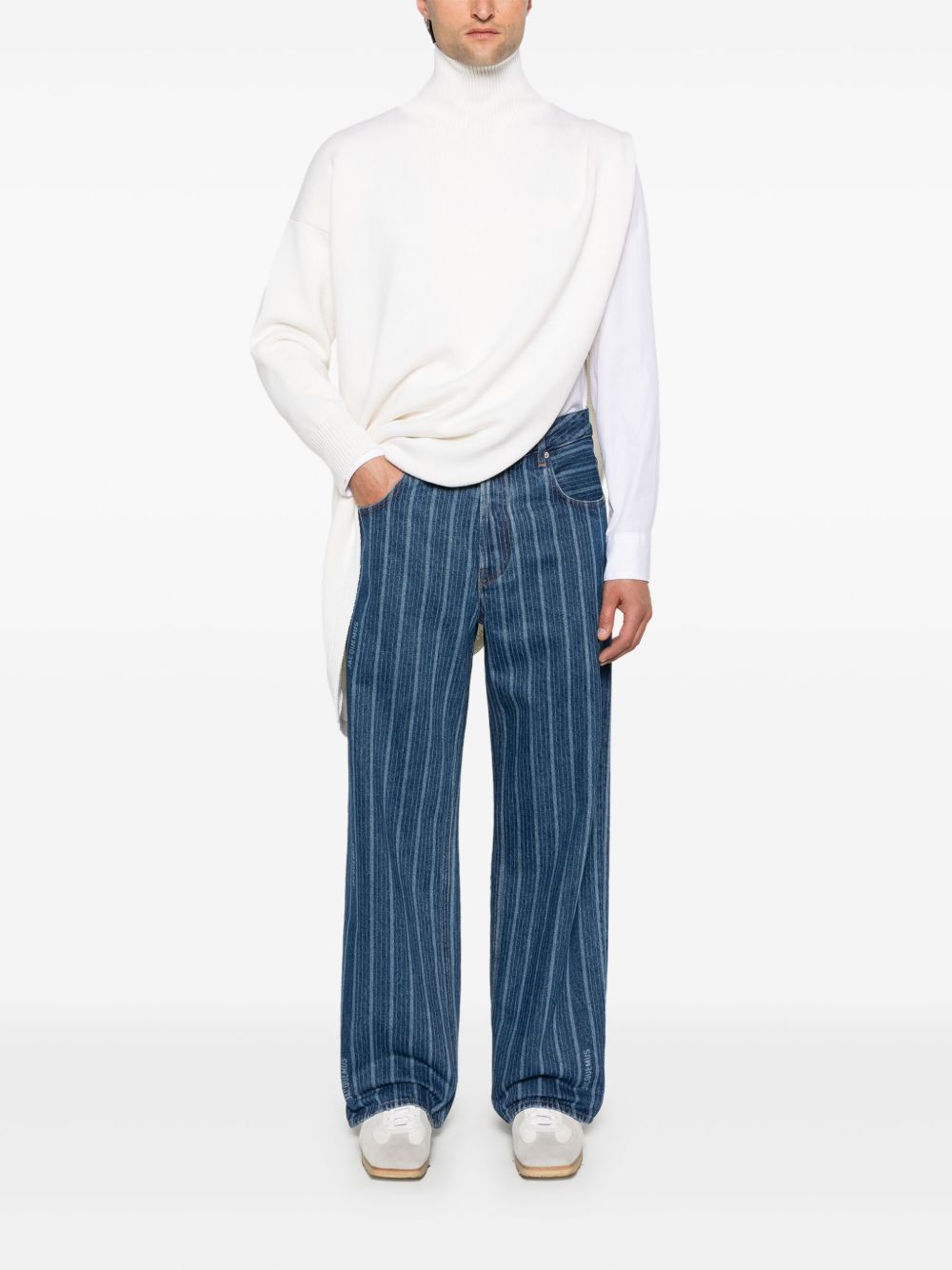 Maison-Kitsune Regular & Straight-Leg Jeans Men Jacquemus Le de-Nîmes Large Jeans Blue