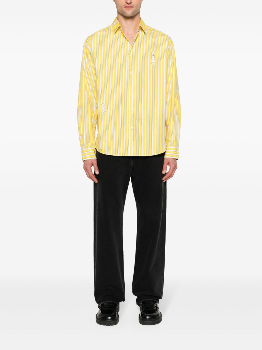 Maison-Kitsune Regular & Straight-Leg Jeans Men Jacquemus Le De Nîmes straight-leg Jeans Black
