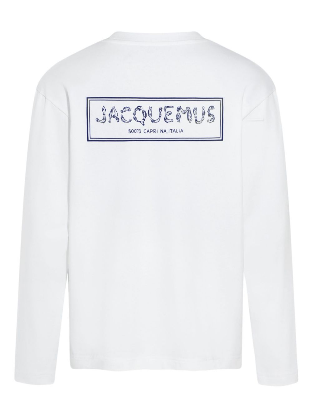 Maison-Kitsune Shirts Men Jacquemus Logo Print Shirt White