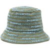 Jacquemus embroidered-logo Bucket Hat Green Men Hats Maison-Kitsune