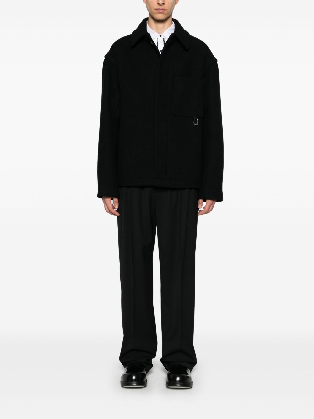 Maison-Kitsune Shirt Jackets Men Jacquemus Le Manteau Court Jacket Black