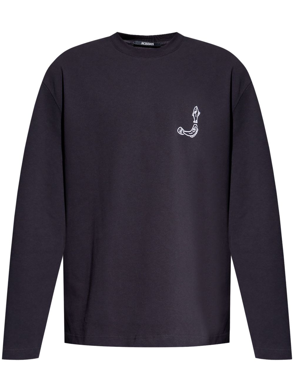 Maison-Kitsune Jacquemus Le Merù Long Sleeves T-shirt Blue Men T-Shirts
