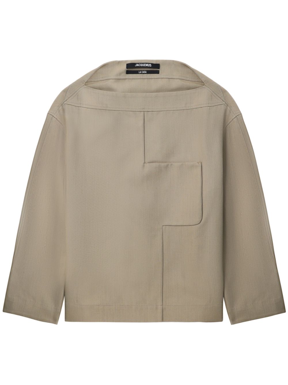 Maison-Kitsune Sweatshirts Men Jacquemus Le Haut Ameno Sweatshirt Neutrals