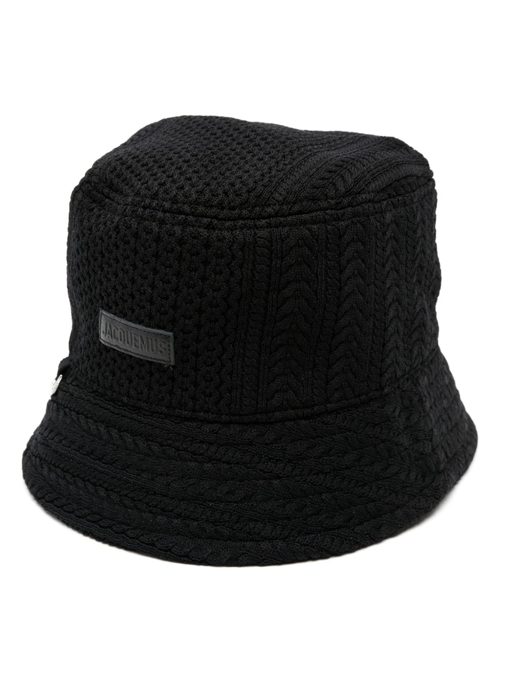 Jacquemus Le Bob Belo Bucket Hat Black Maison-Kitsune Men Hats