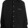 Jacquemus La Chemise Boulanger Shirt Jacket Black Men Shirts Maison-Kitsune