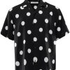 Maison-Kitsune Shirts Men Jacquemus polka-dot Shirt Black