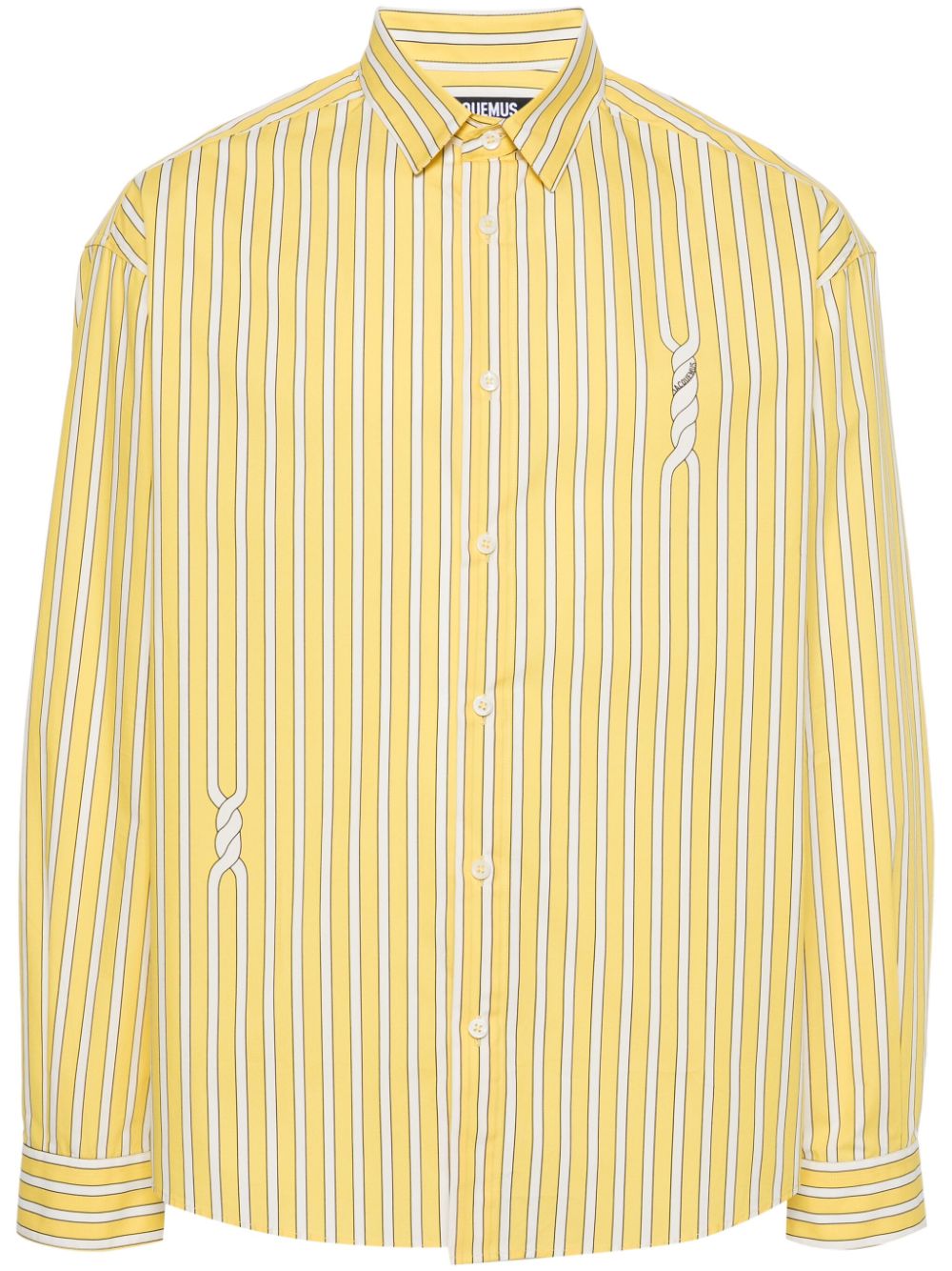 Jacquemus La Simon Shirt Yellow Men Shirts Maison-Kitsune