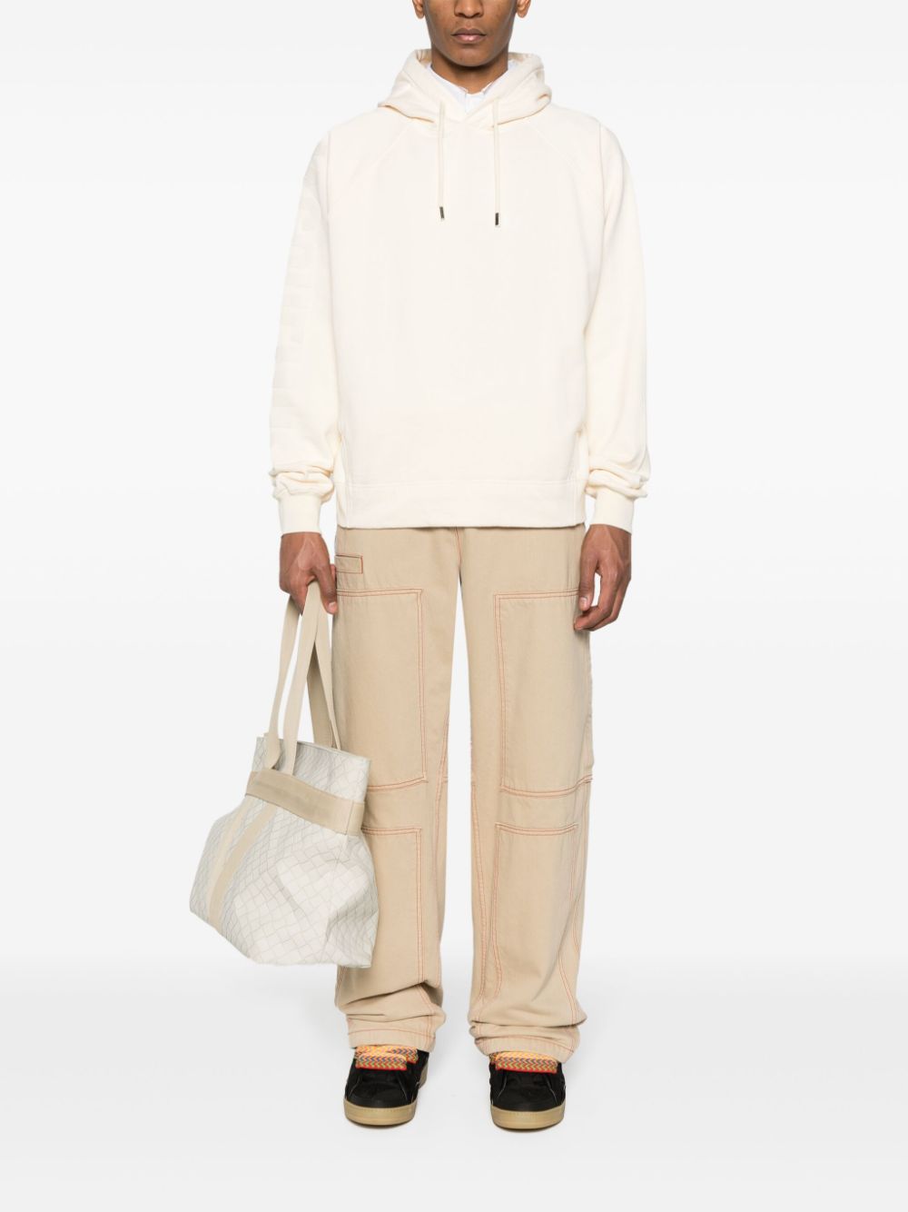 Maison-Kitsune Jacquemus Le Hoodie Typo Top Neutrals Men Hoodies