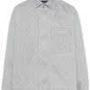 Jacquemus La Chemise de-Nîmes Shirt Grey Maison-Kitsune Men Shirts