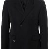 Men Blazers Maison-Kitsune Jacquemus La Veste Melo virgin-wool Blazer Black