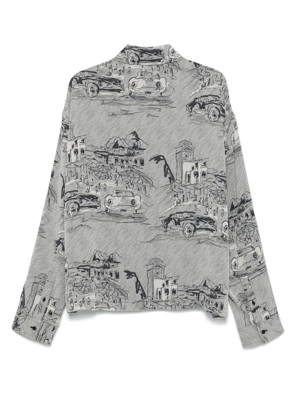 Maison-Kitsune Jacquemus La Chemise Corto Shirt Grey Men Shirts