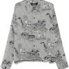 Maison-Kitsune Jacquemus La Chemise Corto Shirt Grey Men Shirts