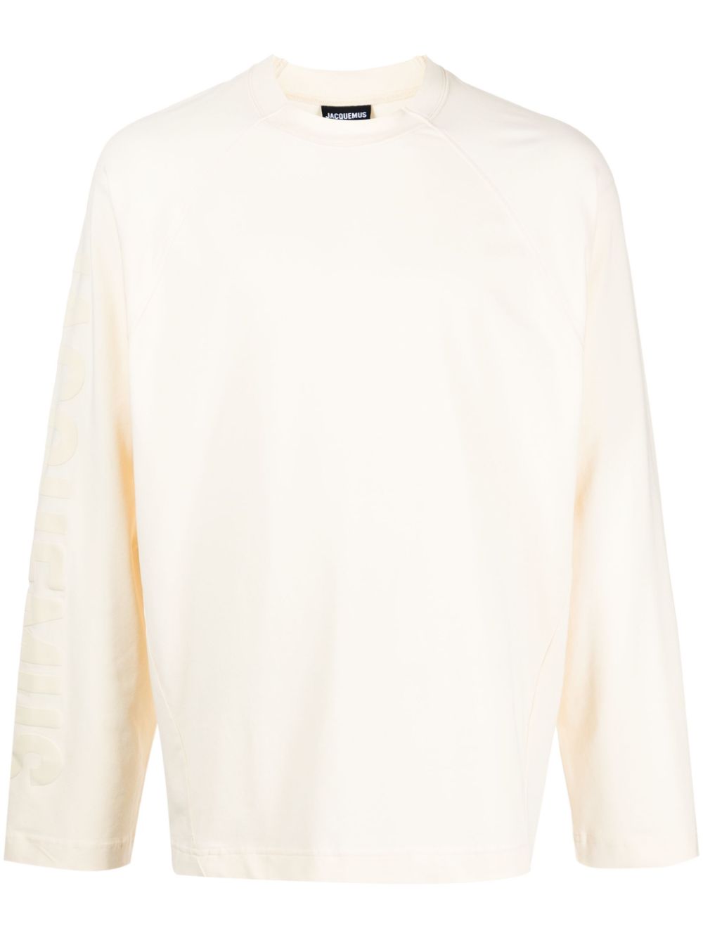 Maison-Kitsune Jacquemus Le t-shirt Typo long-sleeve Cotton T-shirt Neutrals Men T-Shirts