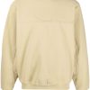 Men Knitted Sweaters Maison-Kitsune Jacquemus logo-embroidered Cotton Jumper Neutrals