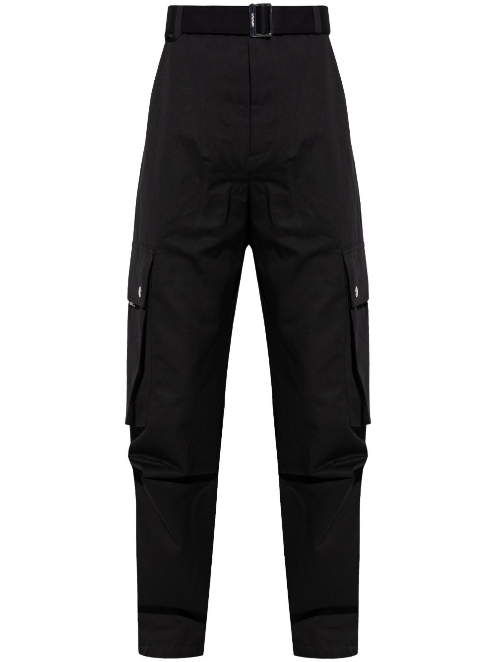 Maison-Kitsune Jacquemus Le Cargo Trousers Black Men Wide Leg Pants