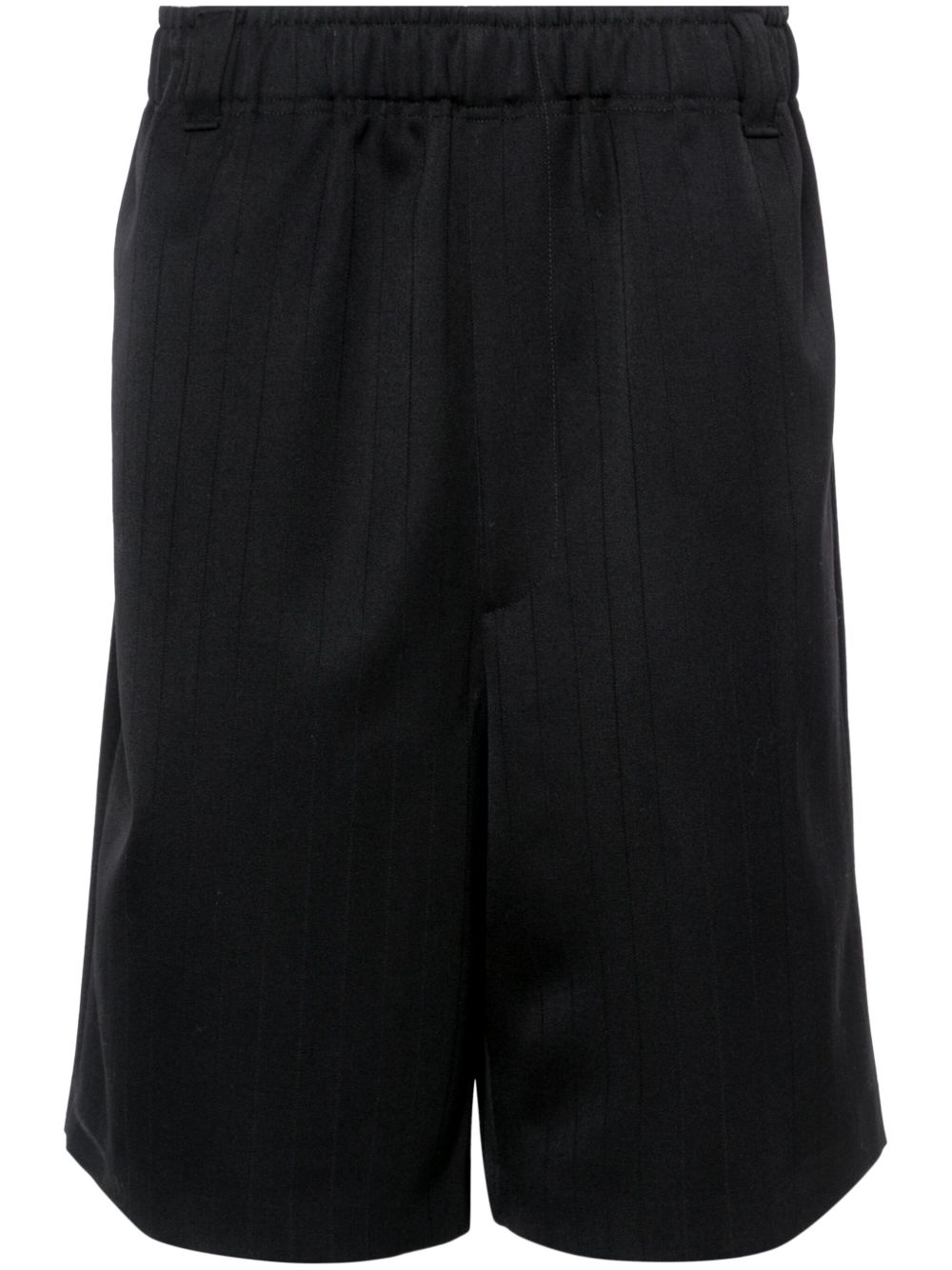Men Bermuda Shorts Maison-Kitsune Jacquemus Le Bermuda Juego Wool Shorts Black