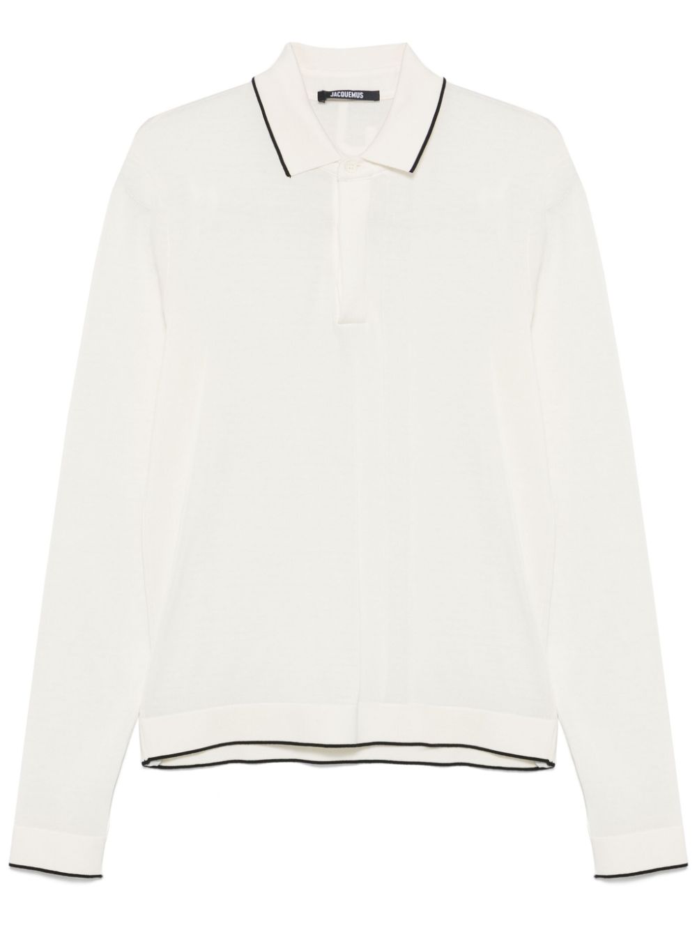 Maison-Kitsune Polo Shirts Men Jacquemus Le Polo Tricot Polo Shirt White