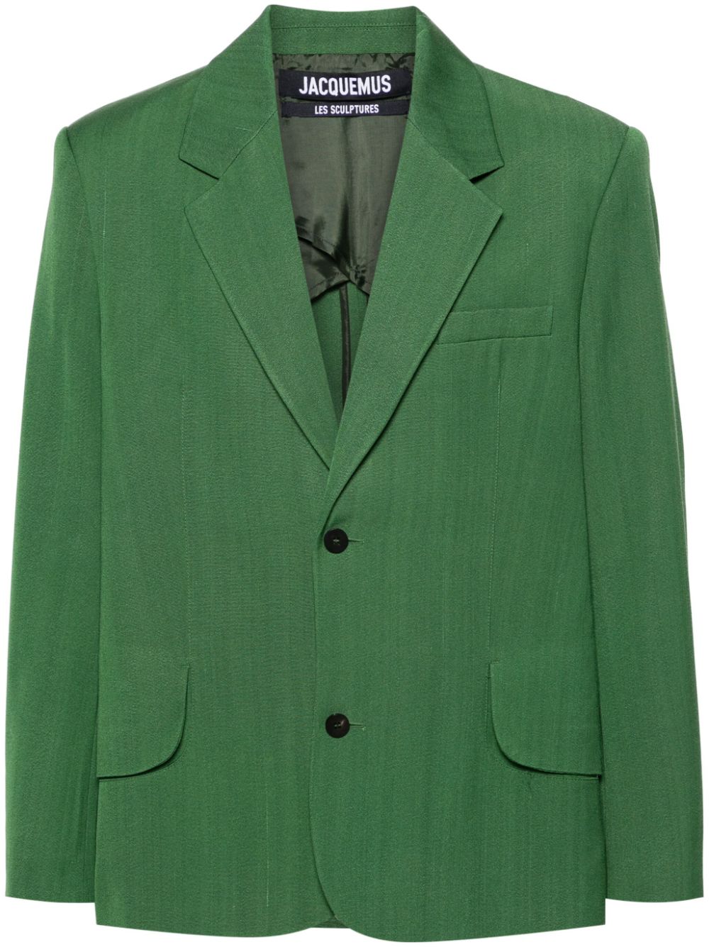 Maison-Kitsune Blazers Men Jacquemus Titolo single-breasted Blazer Green