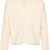 Maison-Kitsune Cardigans Men Jacquemus Pleated Ribbed Cardigan Neutrals