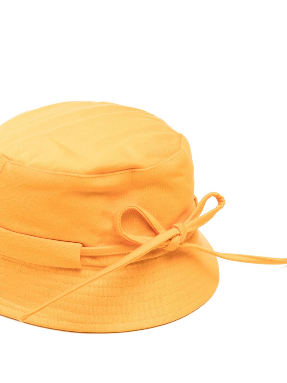 Maison-Kitsune Jacquemus Le Bob Cotton Bucket Hat Orange Men Hats