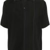 Jacquemus Le Polo Juego Knit Polo Black Maison-Kitsune Men Polo Shirts