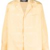 Maison-Kitsune Jacquemus Le Chemise Luis paisley-print Shirt Yellow Men Shirts