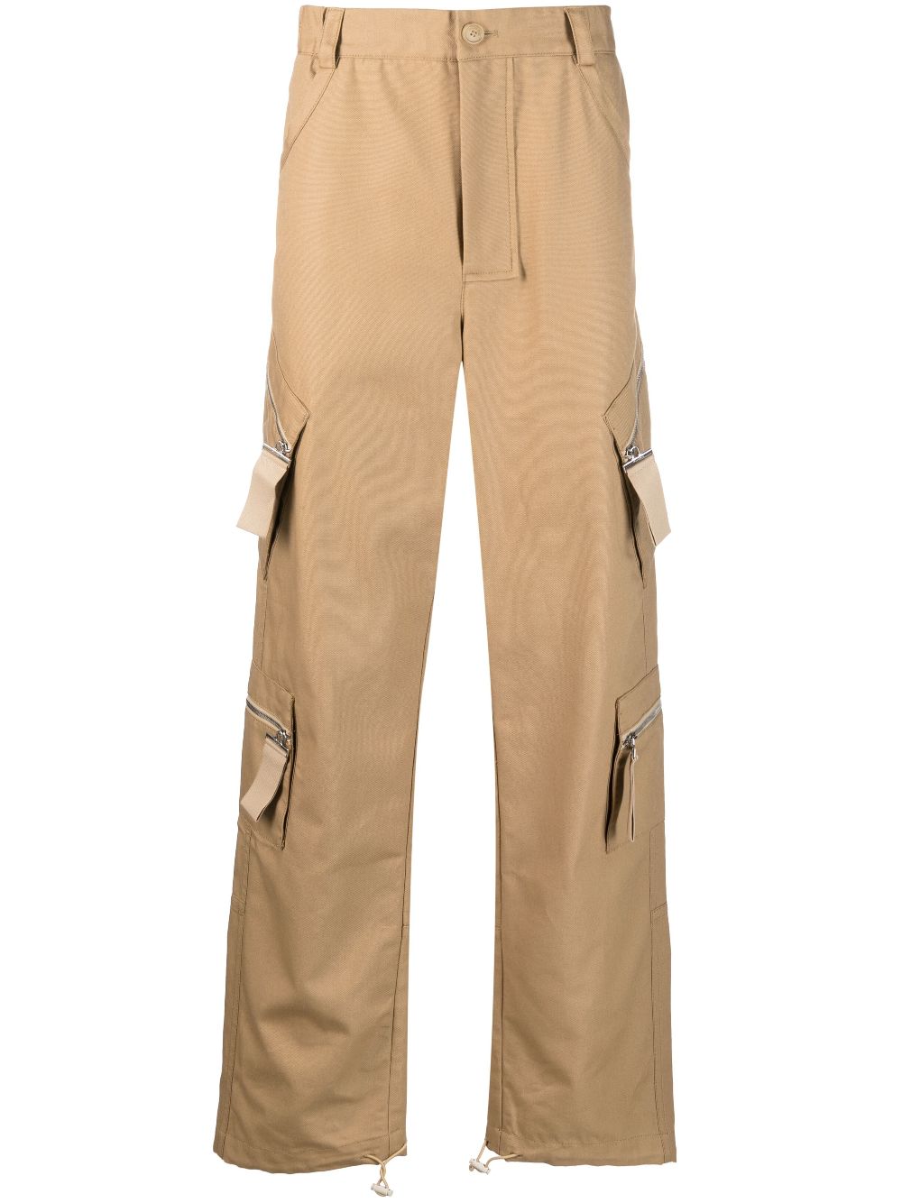 Jacquemus straight-leg Cargo Trousers Neutrals Maison-Kitsune Men Regular-Fit & Straight Leg Pants