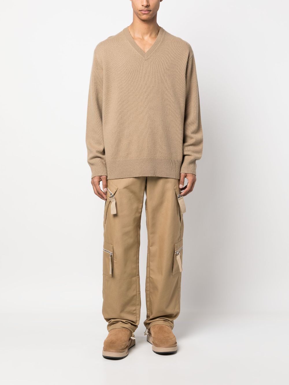 Jacquemus straight-leg Cargo Trousers Neutrals Maison-Kitsune Men Regular-Fit & Straight Leg Pants