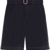 Jil Sander Belted Shorts Blue Men Bermuda Shorts Maison-Kitsune