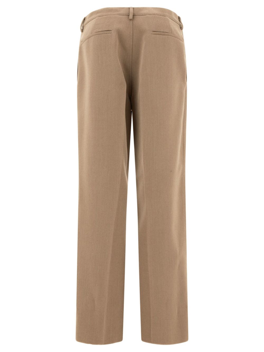 Maison-Kitsune Regular-Fit & Straight Leg Pants Men Jil Sander Mélange Wool straight-leg Trousers Neutrals