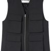 Maison-Kitsune Waistcoats & Gilets Men Jil Sander Twill Vest Black