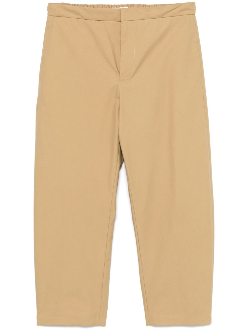 Maison-Kitsune Jil Sander Tapered Trousers Brown Men Tapered Pants