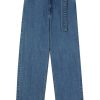 Maison-Kitsune Jil Sander loose-fit Belted Jeans Blue Men Regular & Straight-Leg Jeans