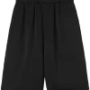 Maison-Kitsune Jil Sander elasticated-waist Shorts Black Men Bermuda Shorts