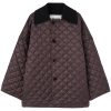 Maison-Kitsune Jil Sander Quilted Jacket Brown Men Down Jackets
