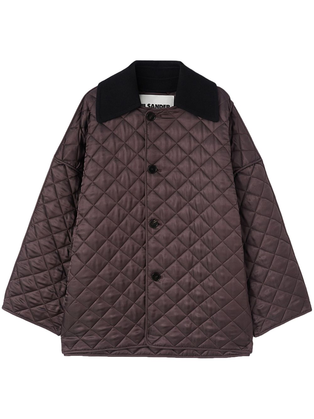 Maison-Kitsune Jil Sander Quilted Jacket Brown Men Down Jackets