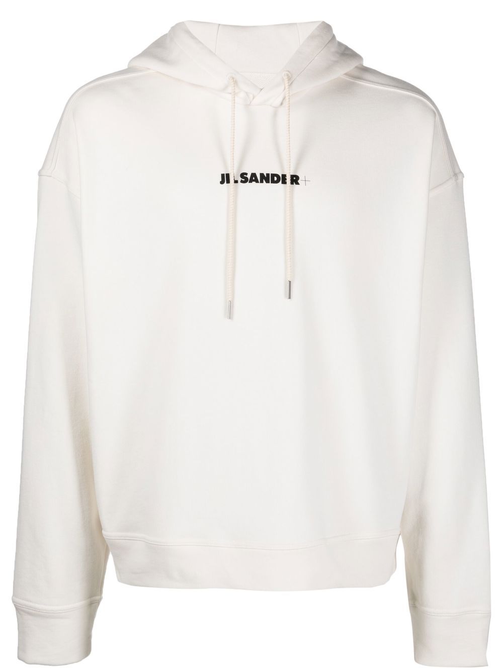 Men Hoodies Maison-Kitsune Jil Sander logo-print Detail Hoodie Neutrals