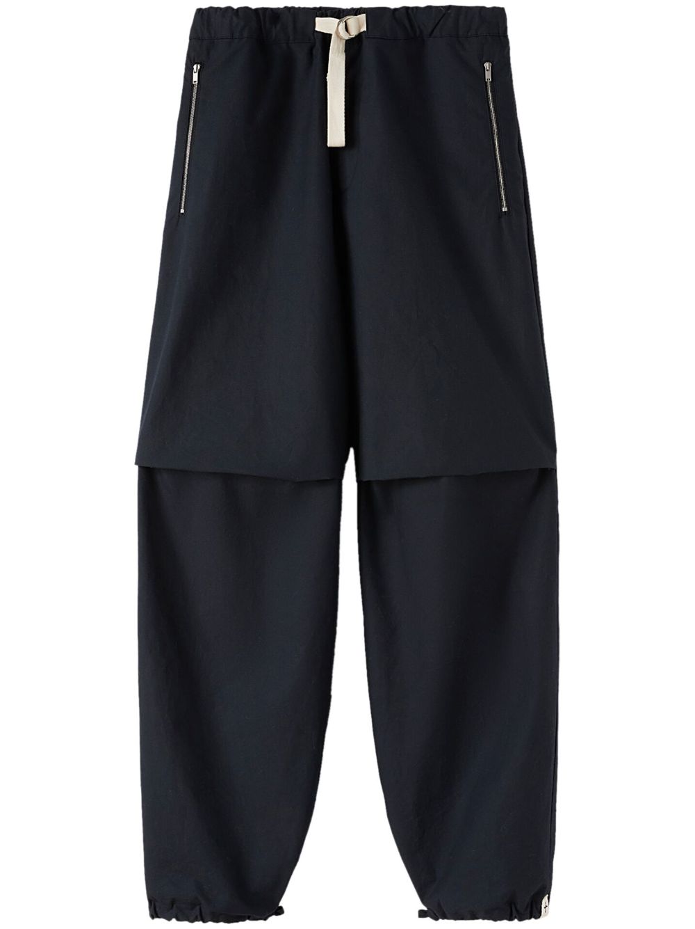 Jil Sander panelled-design tapered-leg Trousers Blue Maison-Kitsune Men Tapered Pants