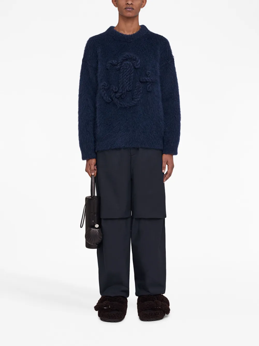Jil Sander panelled-design tapered-leg Trousers Blue Maison-Kitsune Men Tapered Pants
