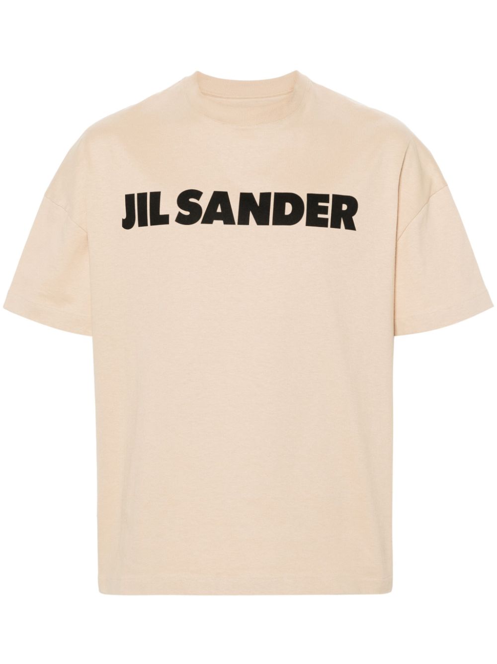 Maison-Kitsune Jil Sander logo-print Cotton T-shirt Neutrals Men T-Shirts
